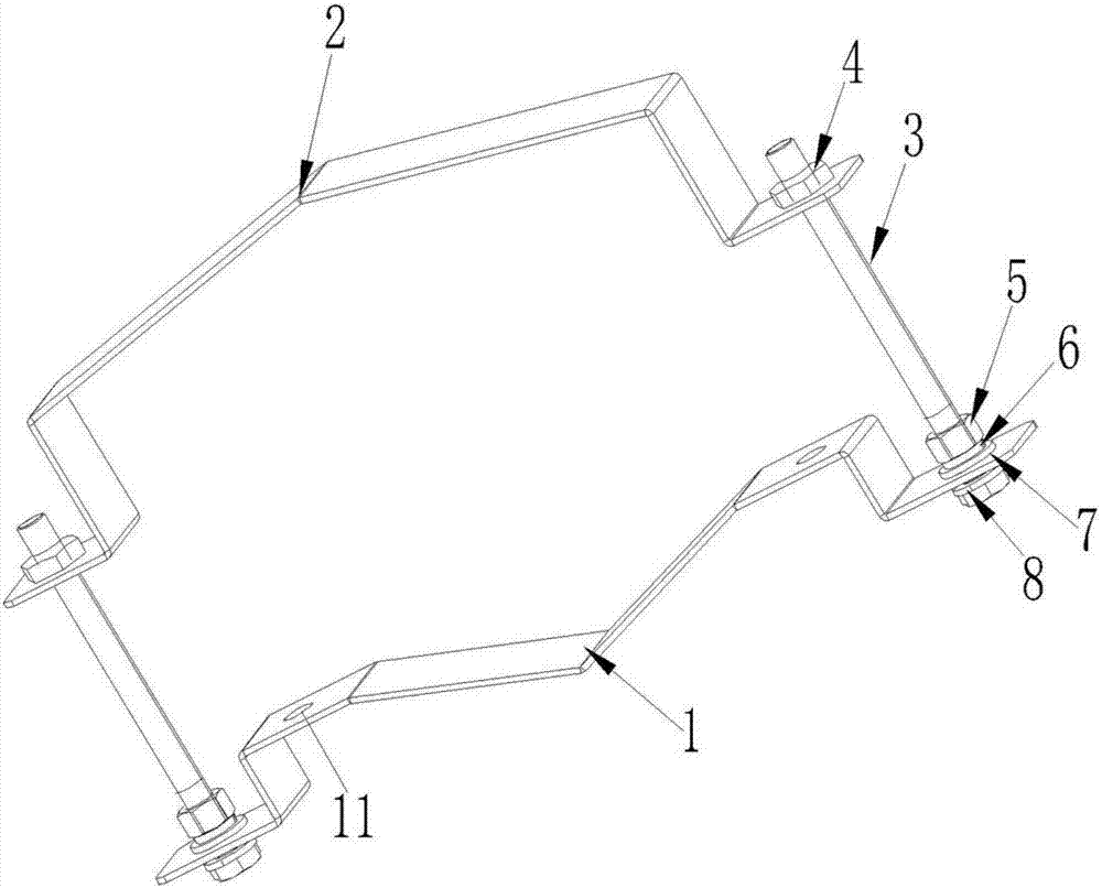 Anti-theft and waterproof mechanism for distribution box or wall hanging power box or cabinet holding pole and mounting method thereof