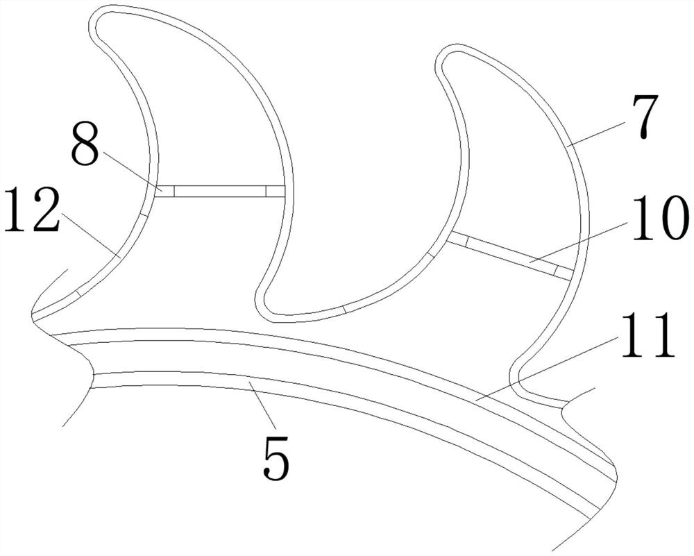 Water circulation device for biological rotating disc