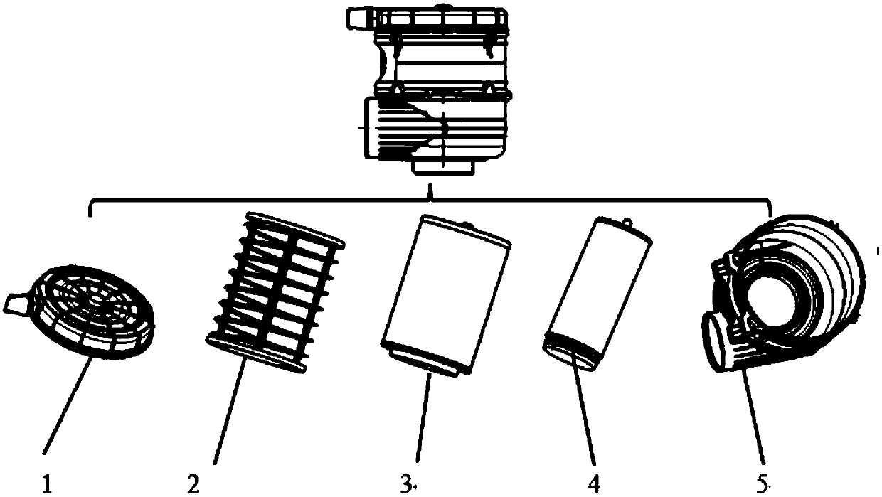 Spin-type air filter device