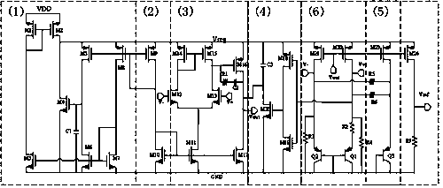High power supply rejection ratio and low temperature drift band-gap reference voltage source