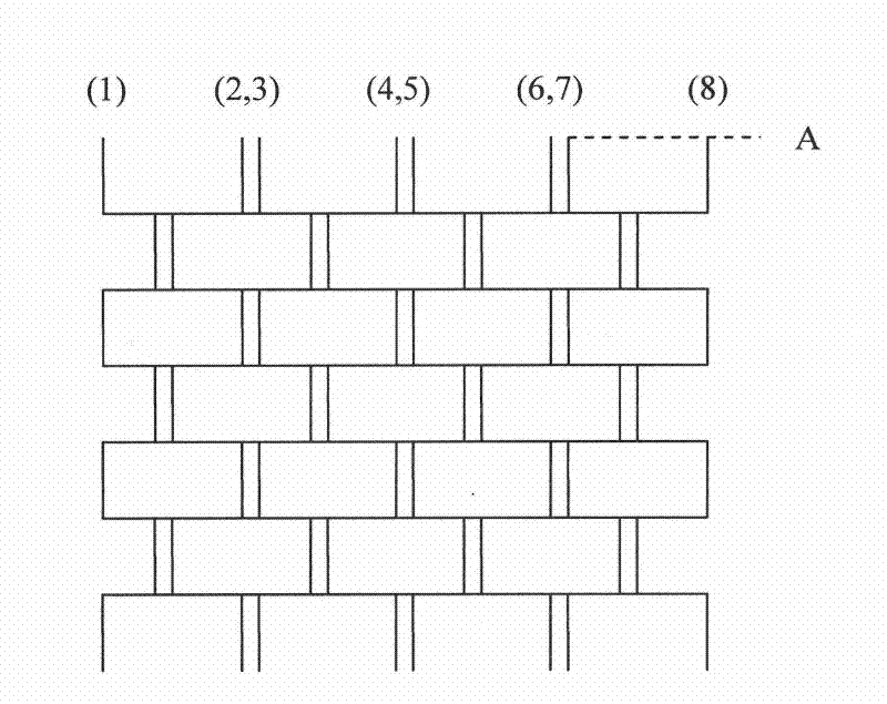 Three-dimensional integral weaving method for grid type prefabricated part and product thereof