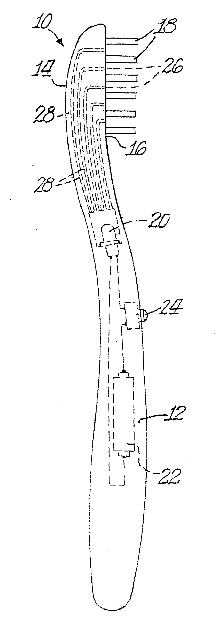 Light-based toothbrush