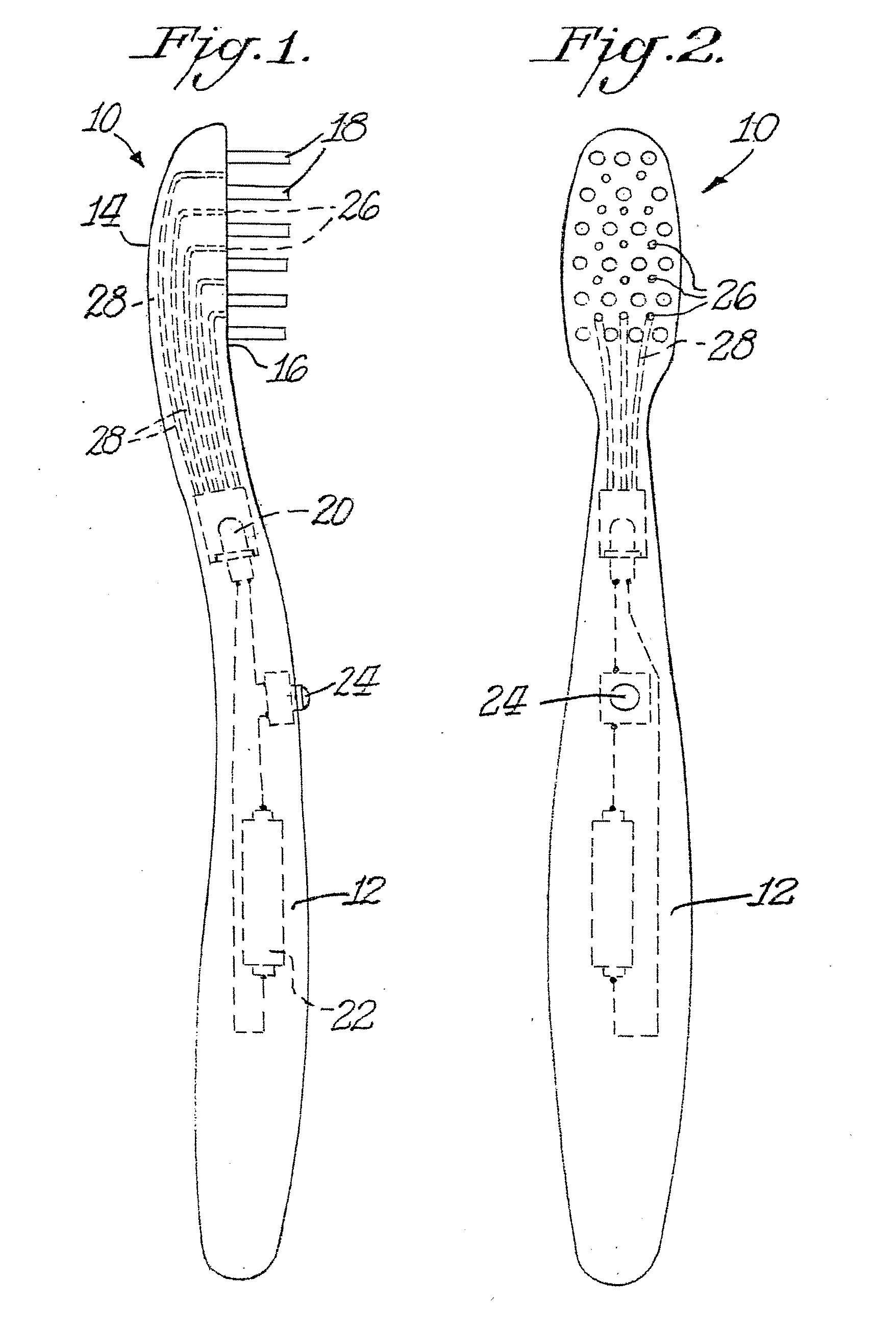 Light-based toothbrush