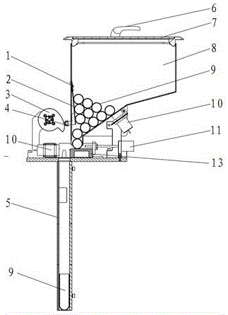 Device for conveying plastic test tubes