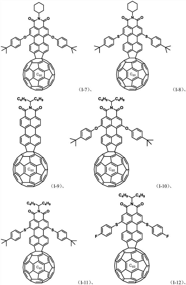 Perylene monoimide peri-fused fullerene derivatives and its preparation method and application