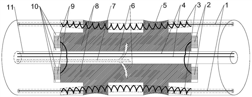 Punching device and method based on cooperation of nanofluid electro-hydraulic breakdown and infrared thermal radiation