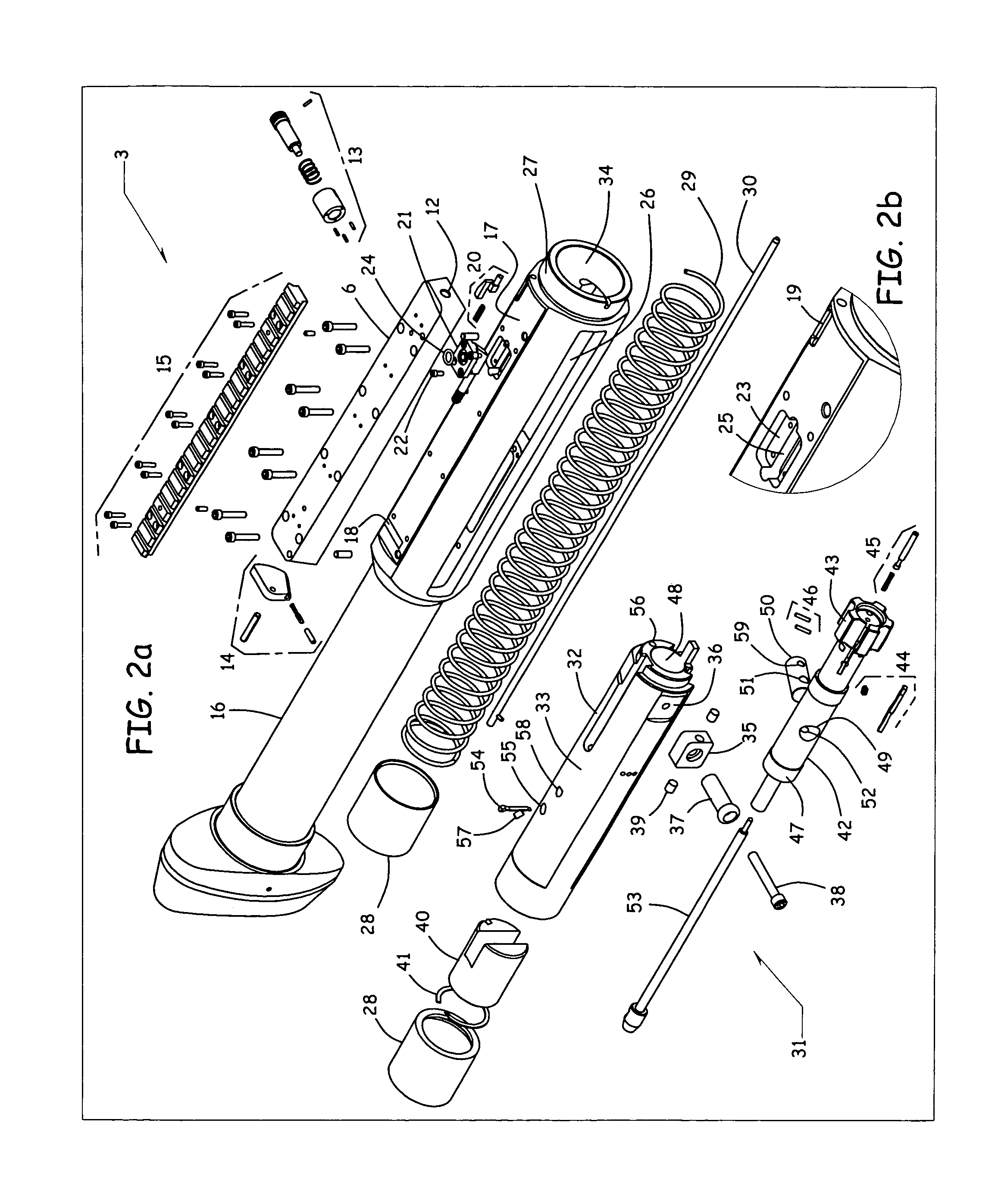 Gas operated action for auto-loading firearms