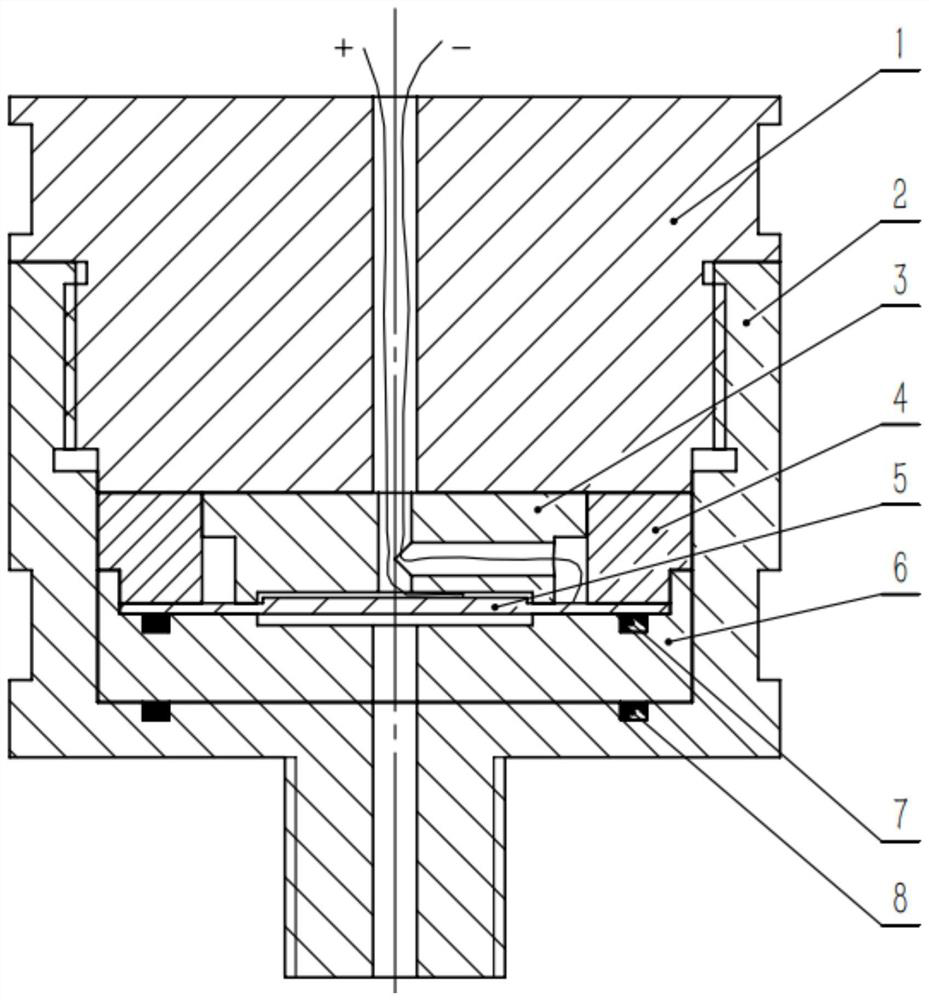 Piezoelectric ceramic piece energy harvesting device based on water medium pressure pulsation