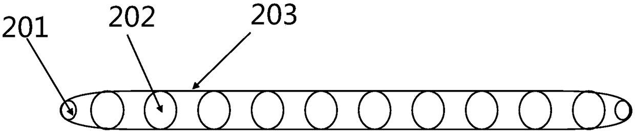 Continuous preparation device and process of water-collecting net surface with bionic spider silk structure