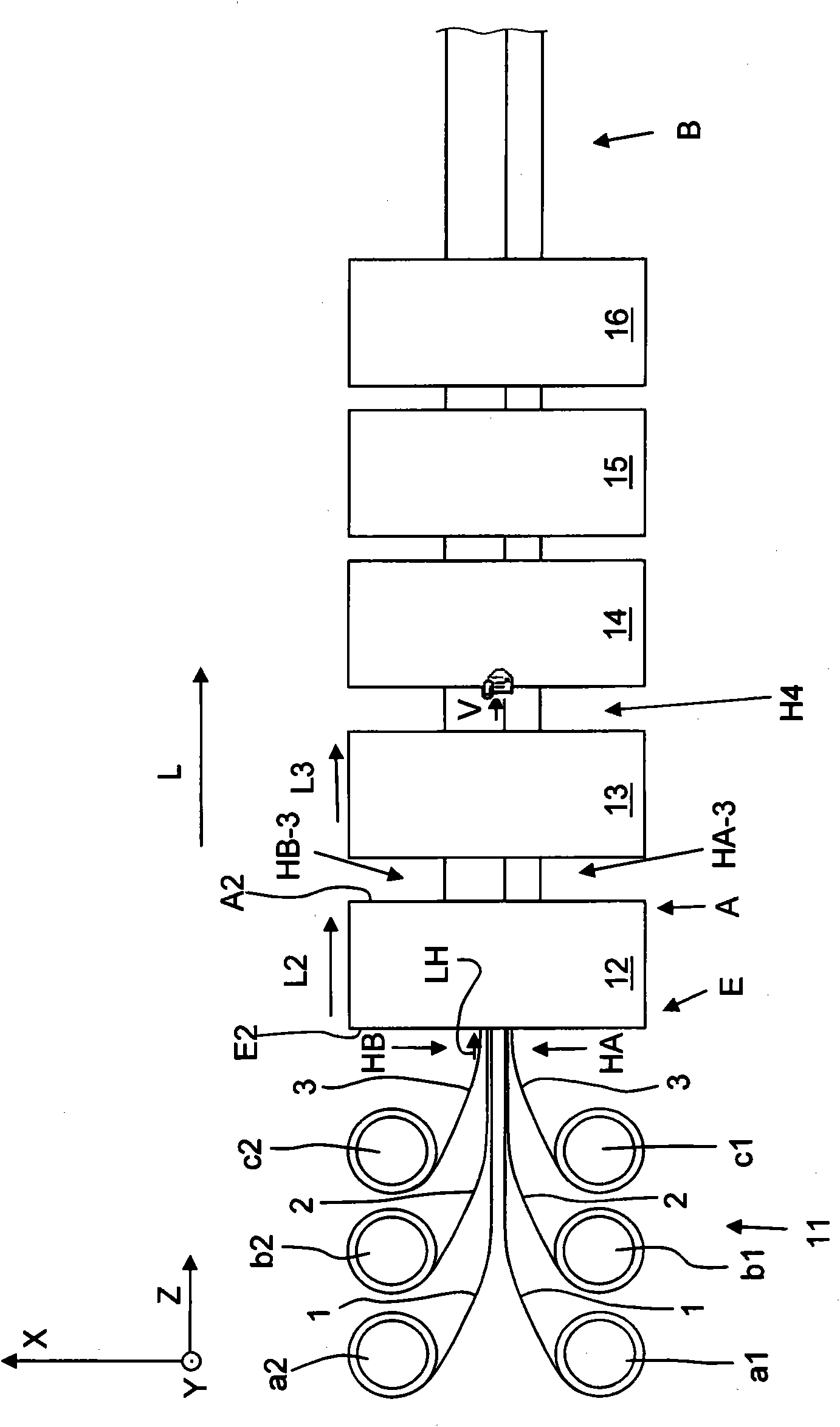 Method for the production of a profiled preform or a profiled fiber composite-plastic component