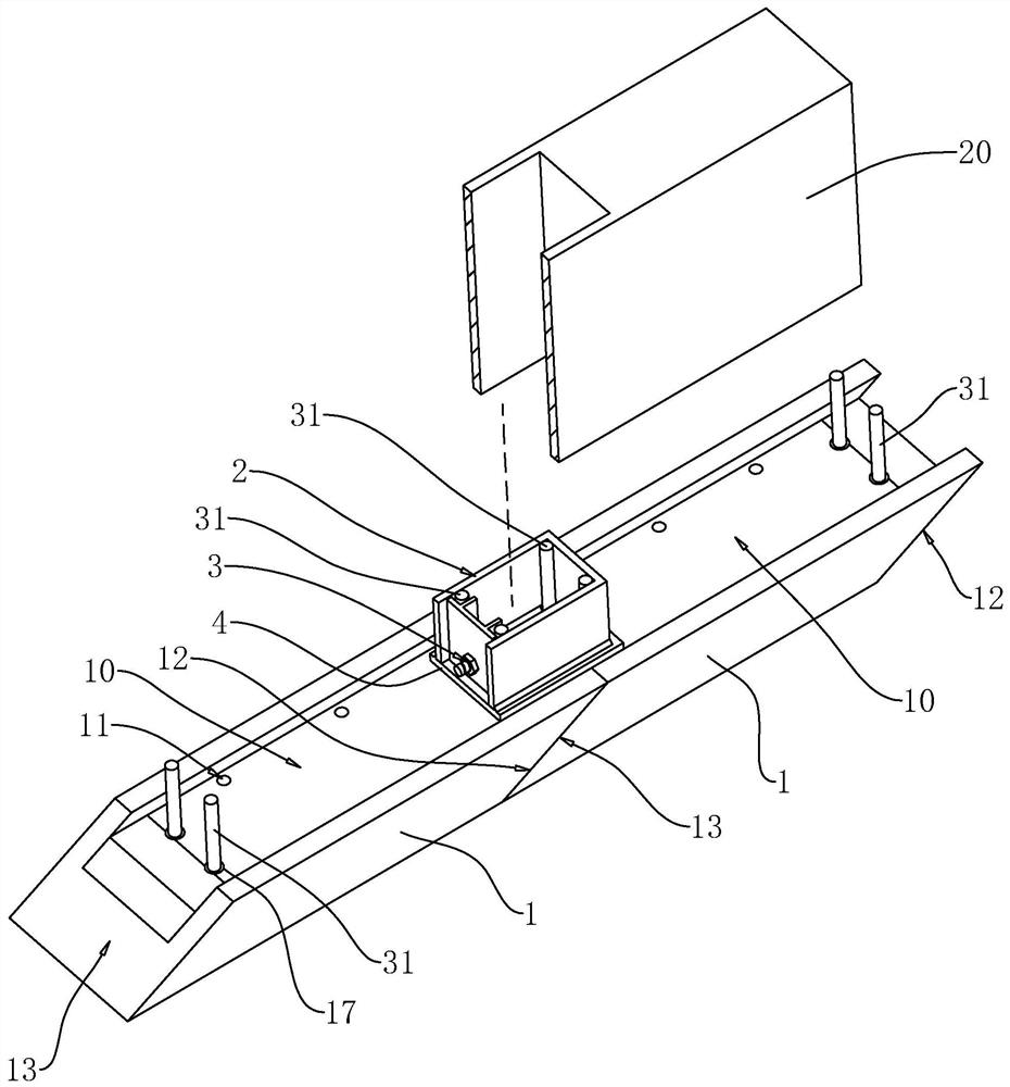 U-shaped groove foundation of assembled building and its construction method