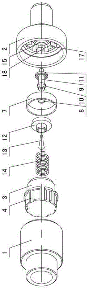 Anti-siphoning-pressure one-way valve