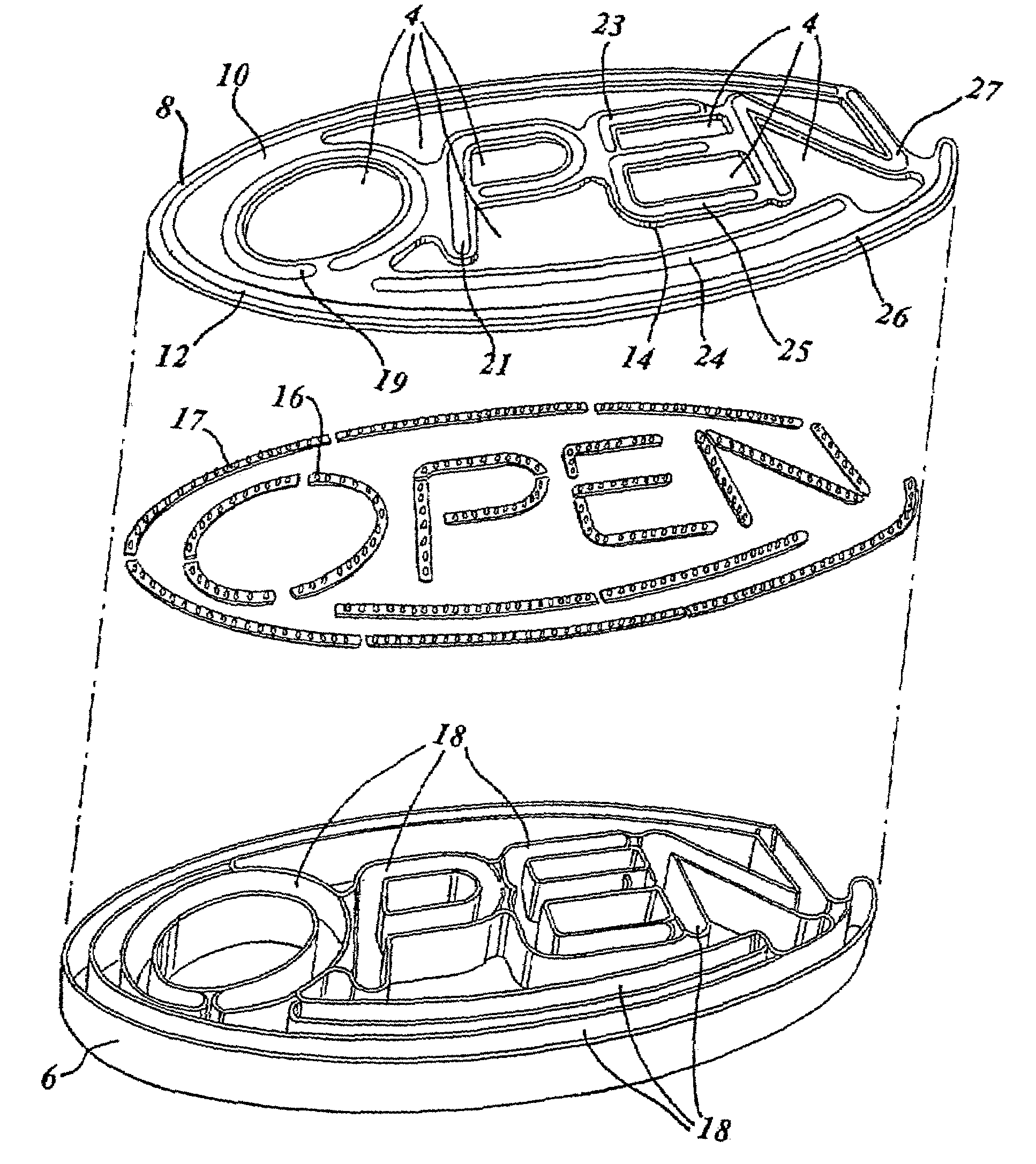 Method and apparatus for simulating the appearance of a neon sign