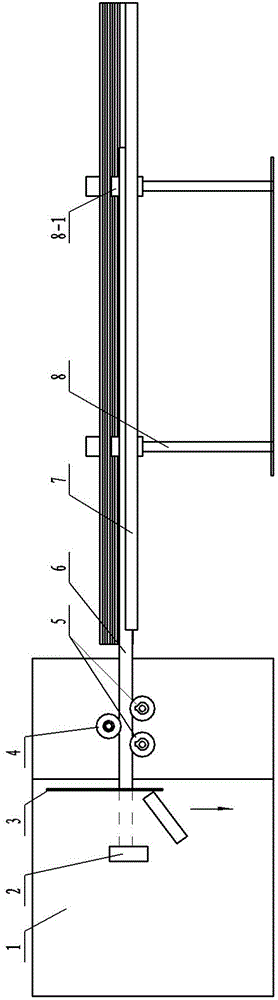 Material feeding device for unloading machine