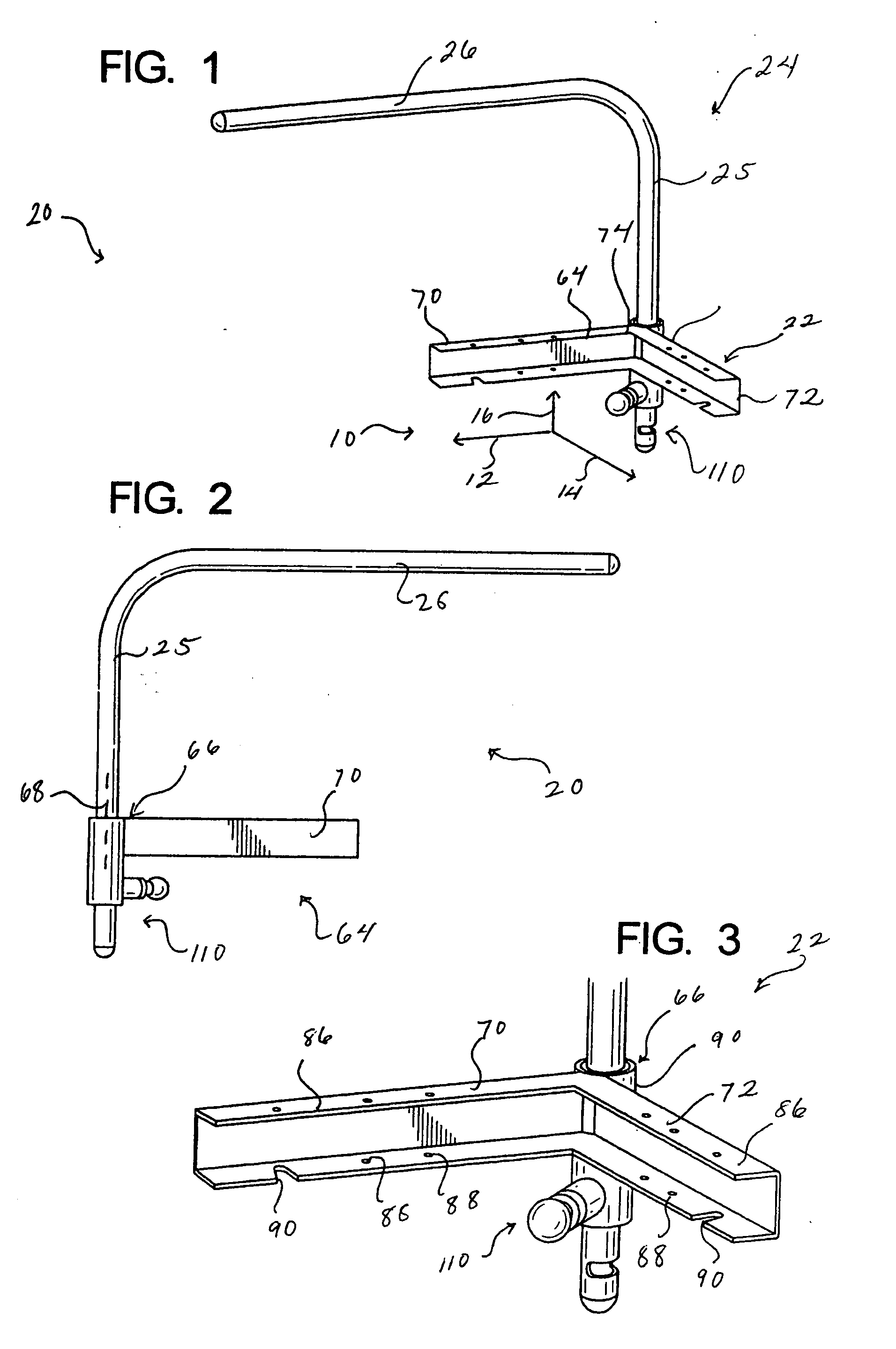 Bed side rail method and apparatus