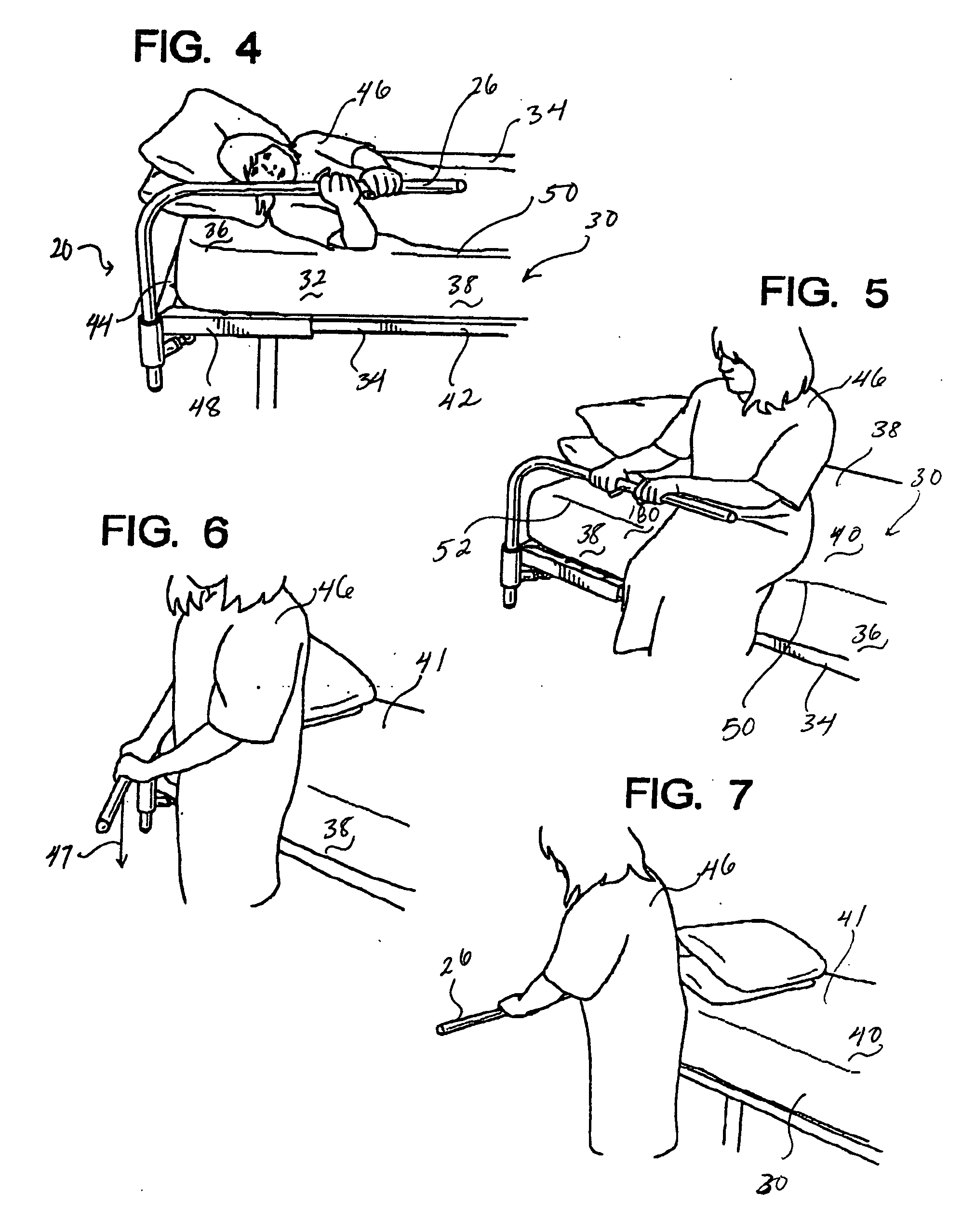 Bed side rail method and apparatus