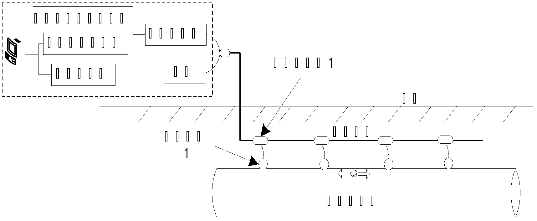 Light source system of natural gas pipe leakage optical fiber monitoring system