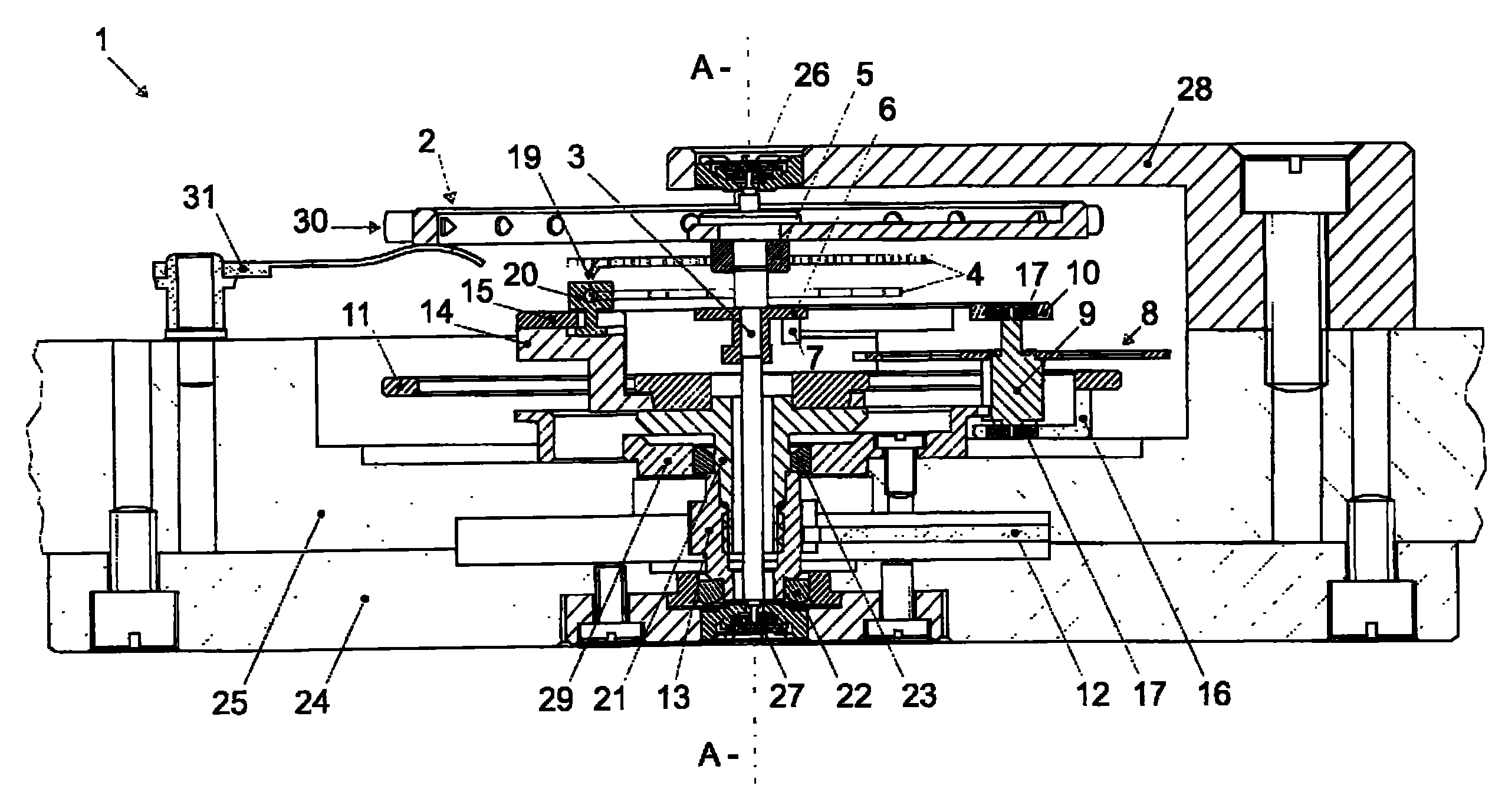 Tourbillon without the balance weight