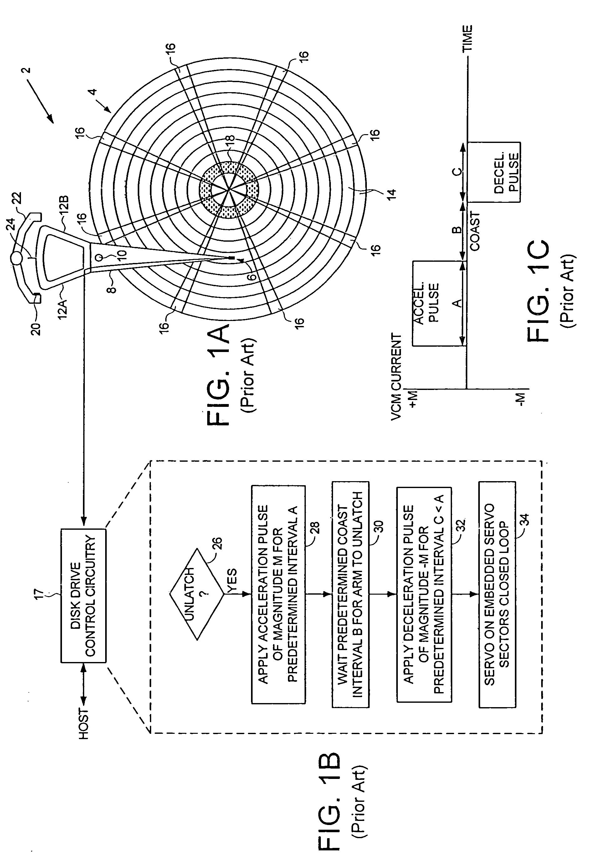 Disk drive employing a velocity profile and back EMF feedback to control a voice coil motor