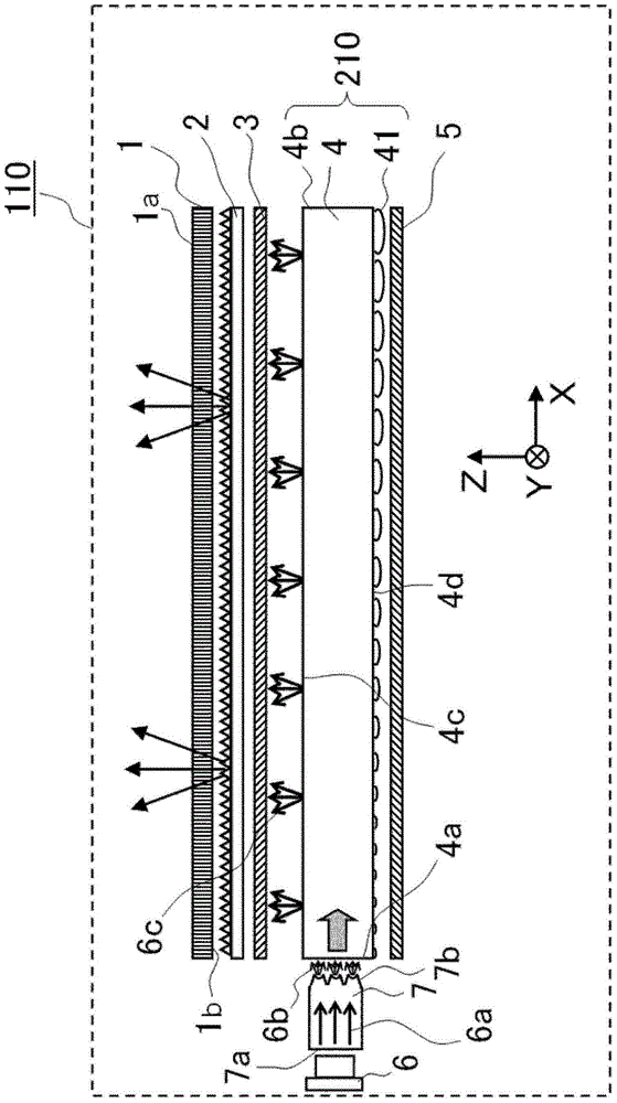 Light intensity distribution conversion element, surface light source device and liquid crystal display device