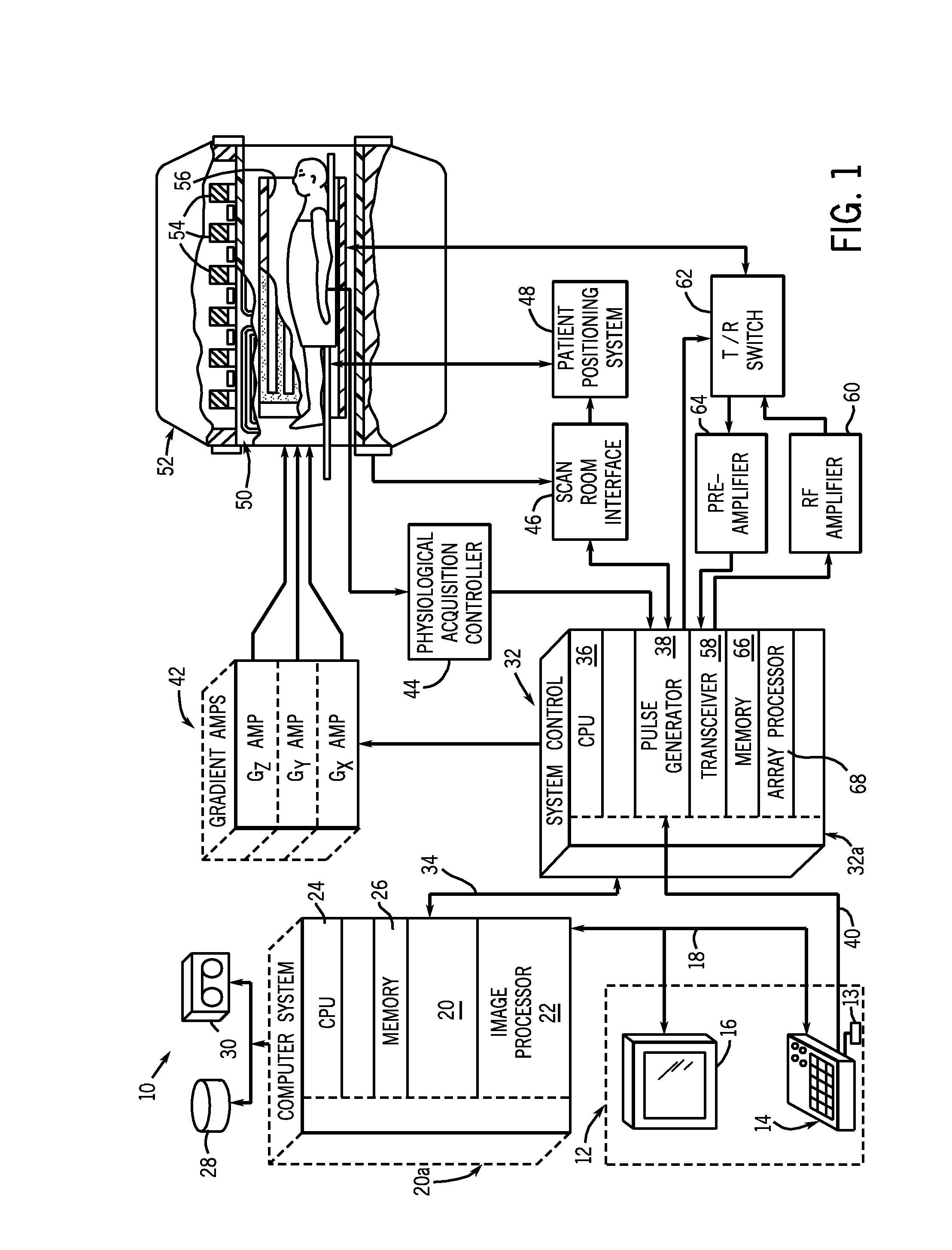 Method and apparatus for interactively setting parameters of an MR imaging sequence through inspection of frequency spectrum