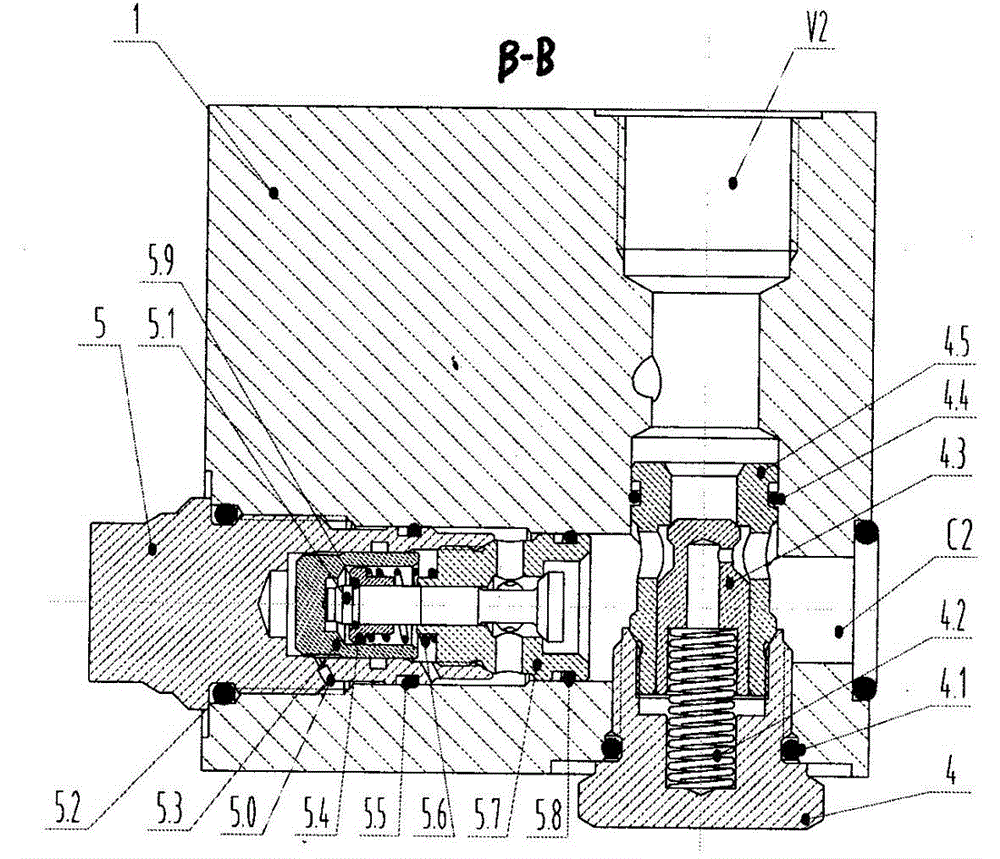 Self-cleaning oil recharging lockup valve of combination type hydraulic cylinder