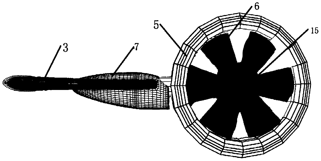 Four-vector ducted loading airship