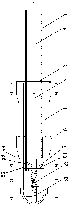 Unlockable recyclable anchor cable structure and using method thereof