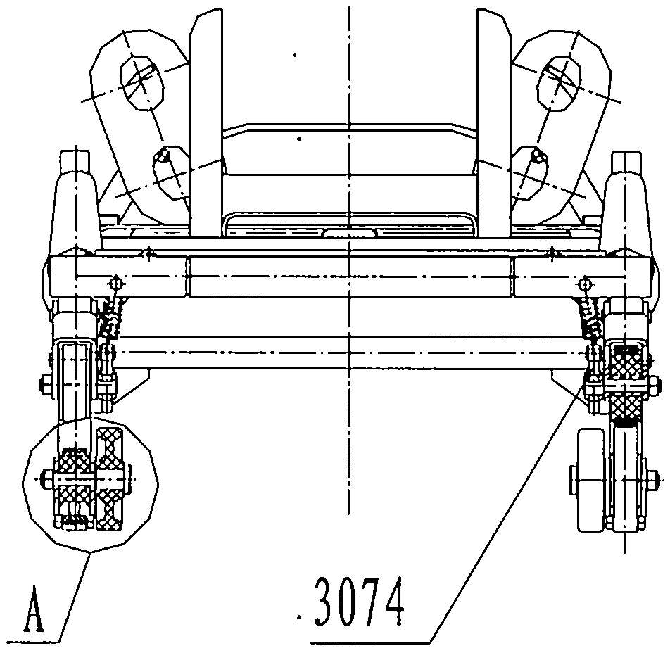 First-aid carrying device capable of being up and down stairs