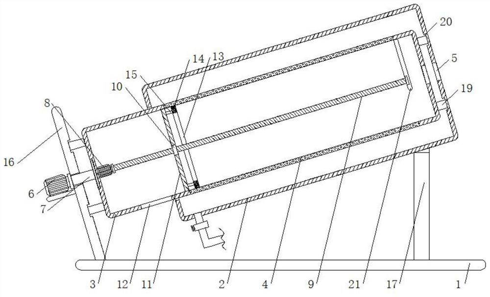 A slurry separation device for walnut milk production