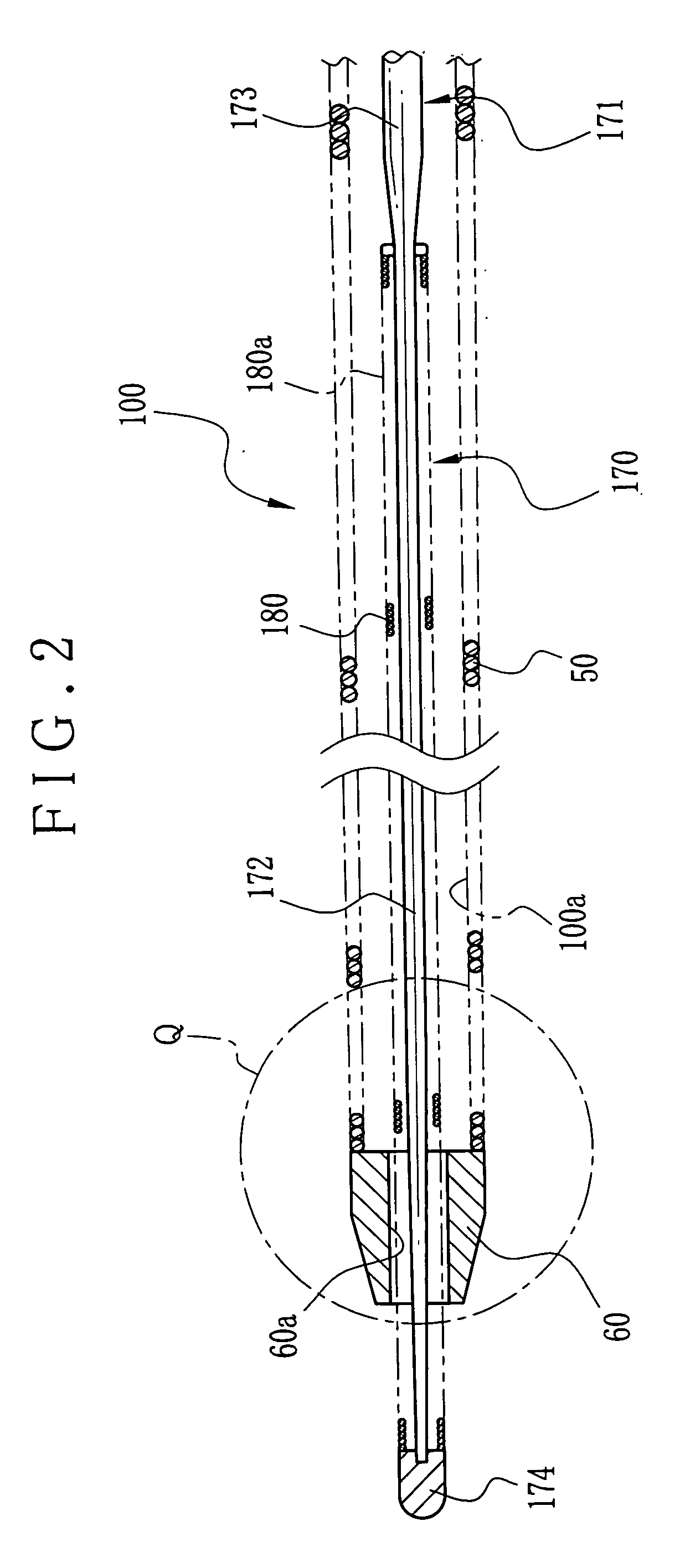 Medical instrument and medical equipment for treatment, and rotational handle device