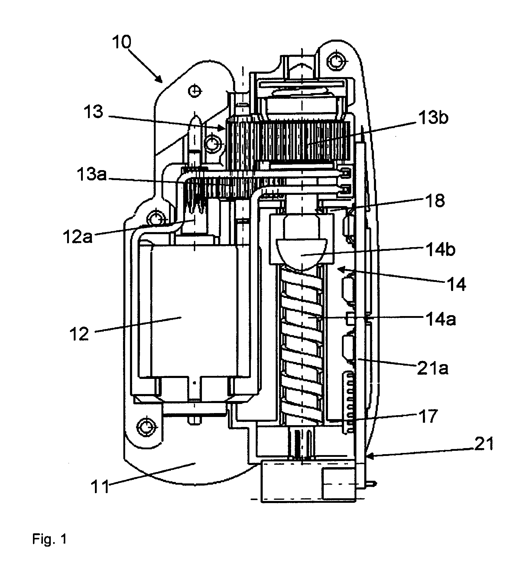 Actuator for a vehicle seat, and vehicle seat
