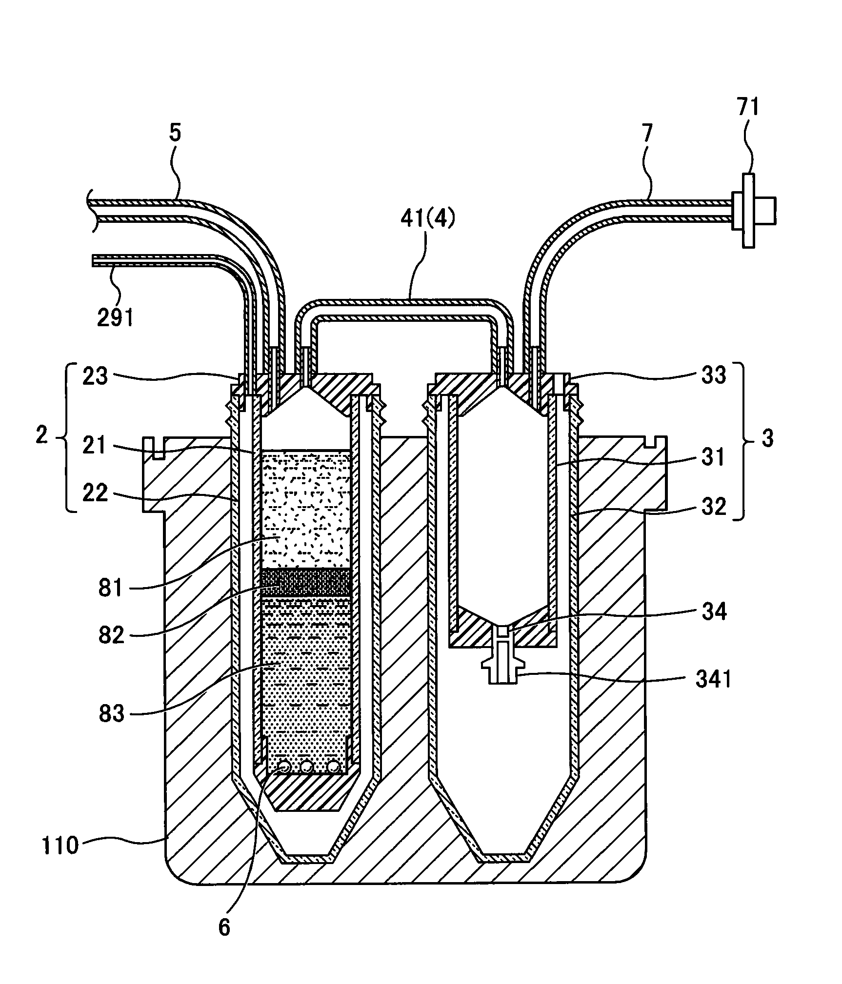 Apparatus for separating and storing blood components
