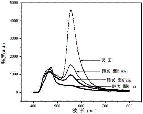 Method for determining infiltration depth and infiltration capacity of protection agent on surface of cement-based material through fluorescent dye