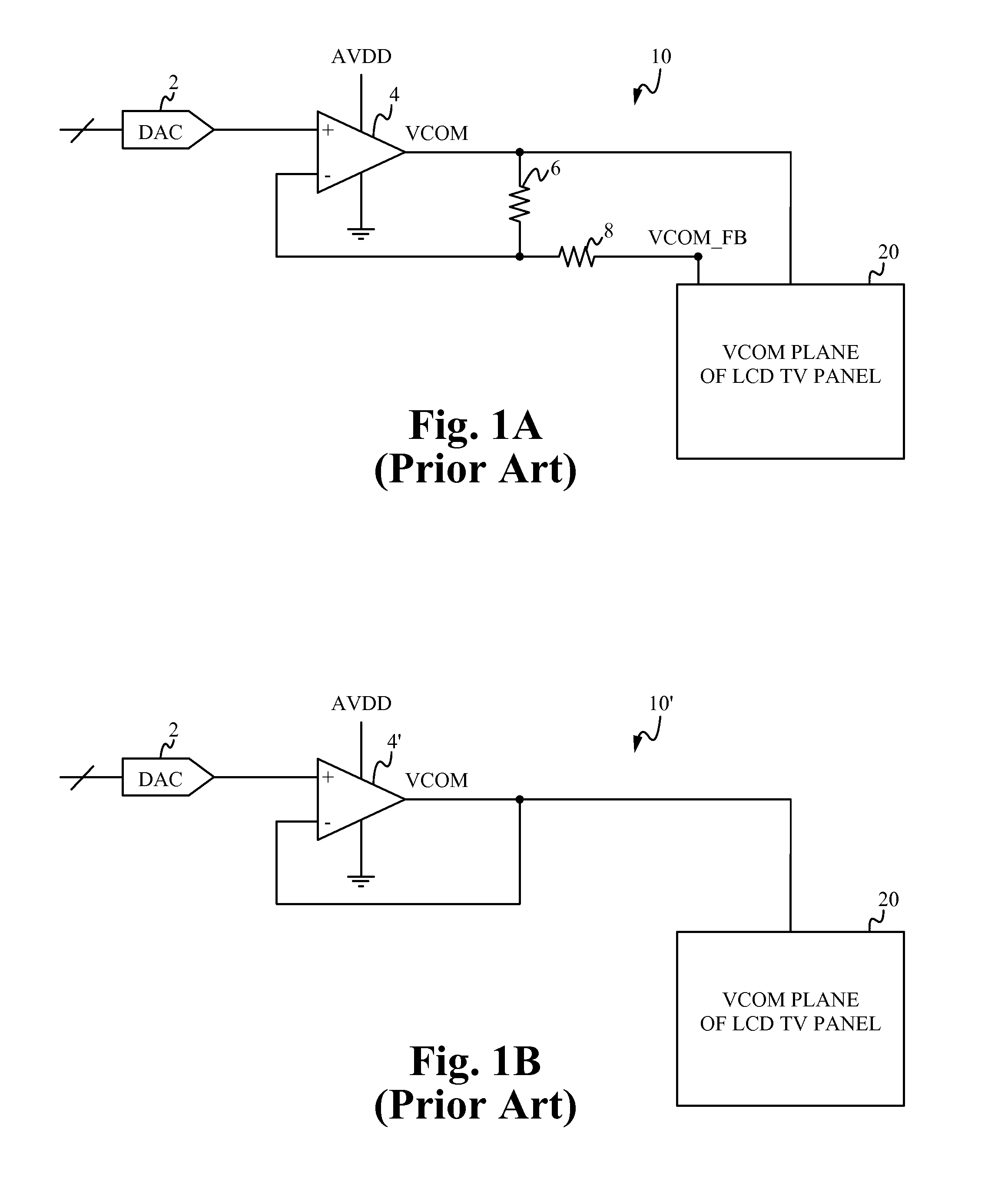 VCOM amplifier with fast-switching gain