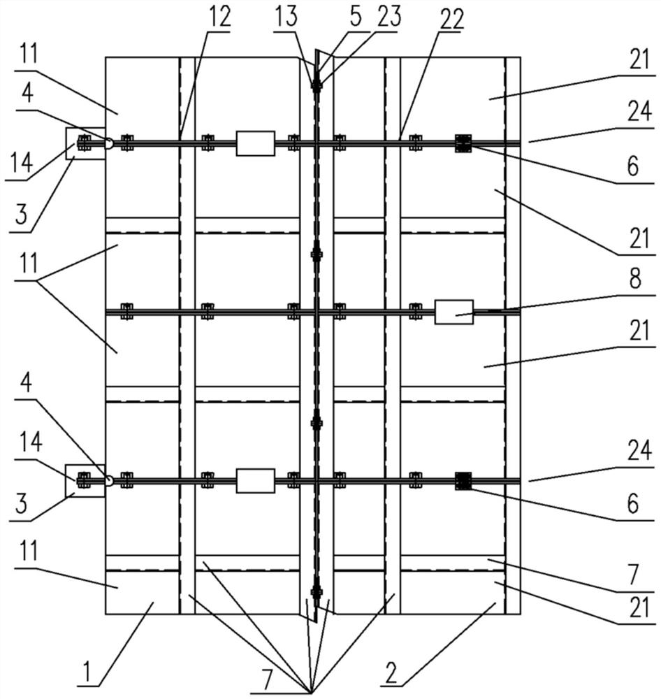 Fabricated light inverted arch web formwork and construction method thereof