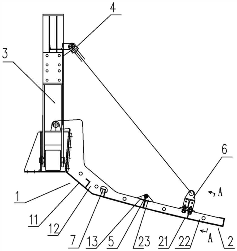 Fabricated light inverted arch web formwork and construction method thereof