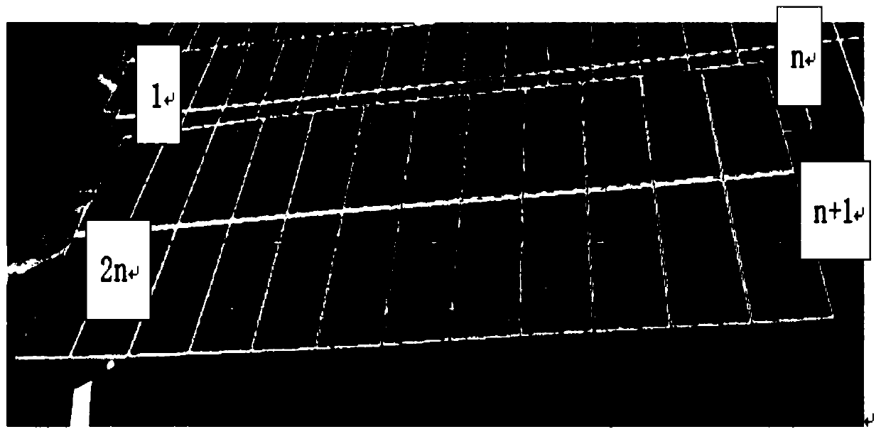 EL detection method for crystalline silicon photovoltaic module of photovoltaic power station