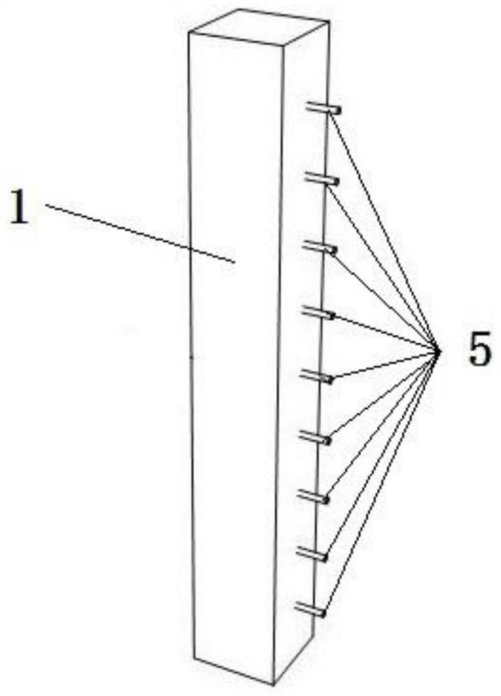 Flexible connecting piece and flexible connecting structure for preventing infilled wall from collapsing