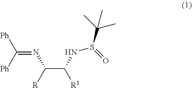 Process for diastereoselective synthesis of vicinal diamines