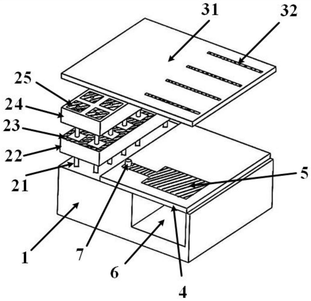 Wide-angle scanning phased array antenna with large element spacing and wide-angle scanning based on electromagnetic bandgap structure