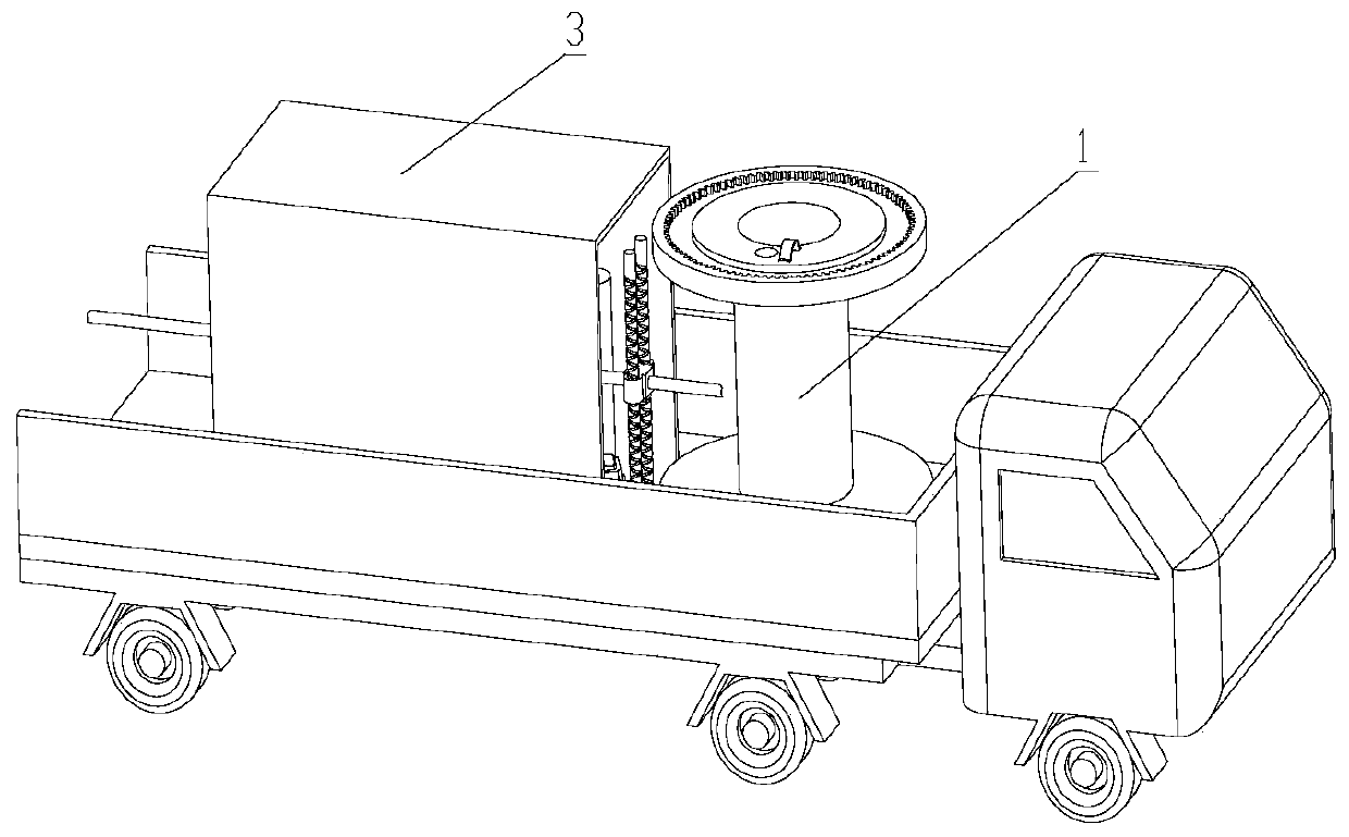 A water pipe automatic storage device