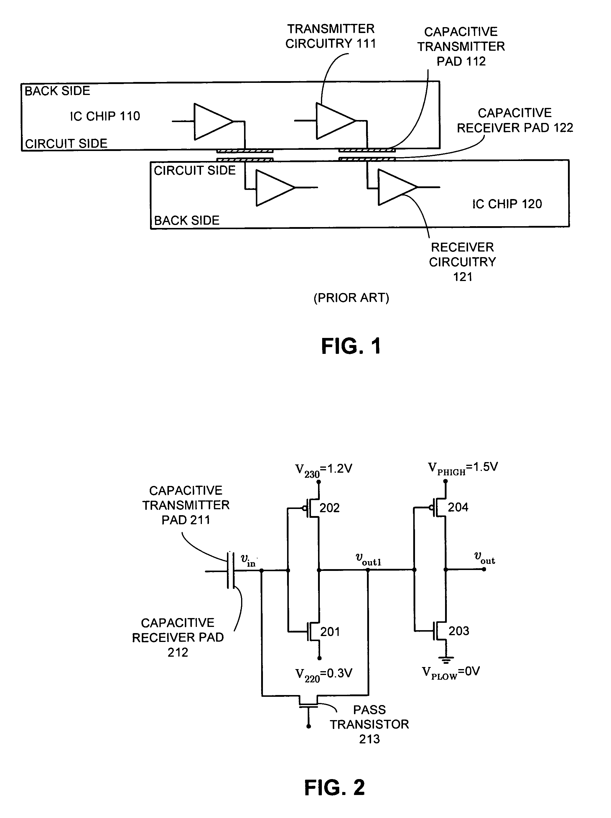 Method and apparatus for amplifying capacitively coupled inter-chip communication signals