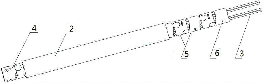 Endoscope bending mechanism free of rivet connection