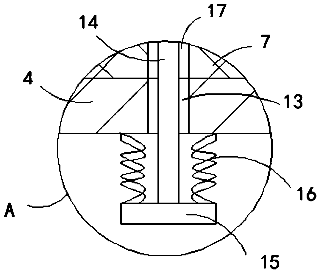 Ditch wall scraping device for water conveying ditch for hydraulic engineering