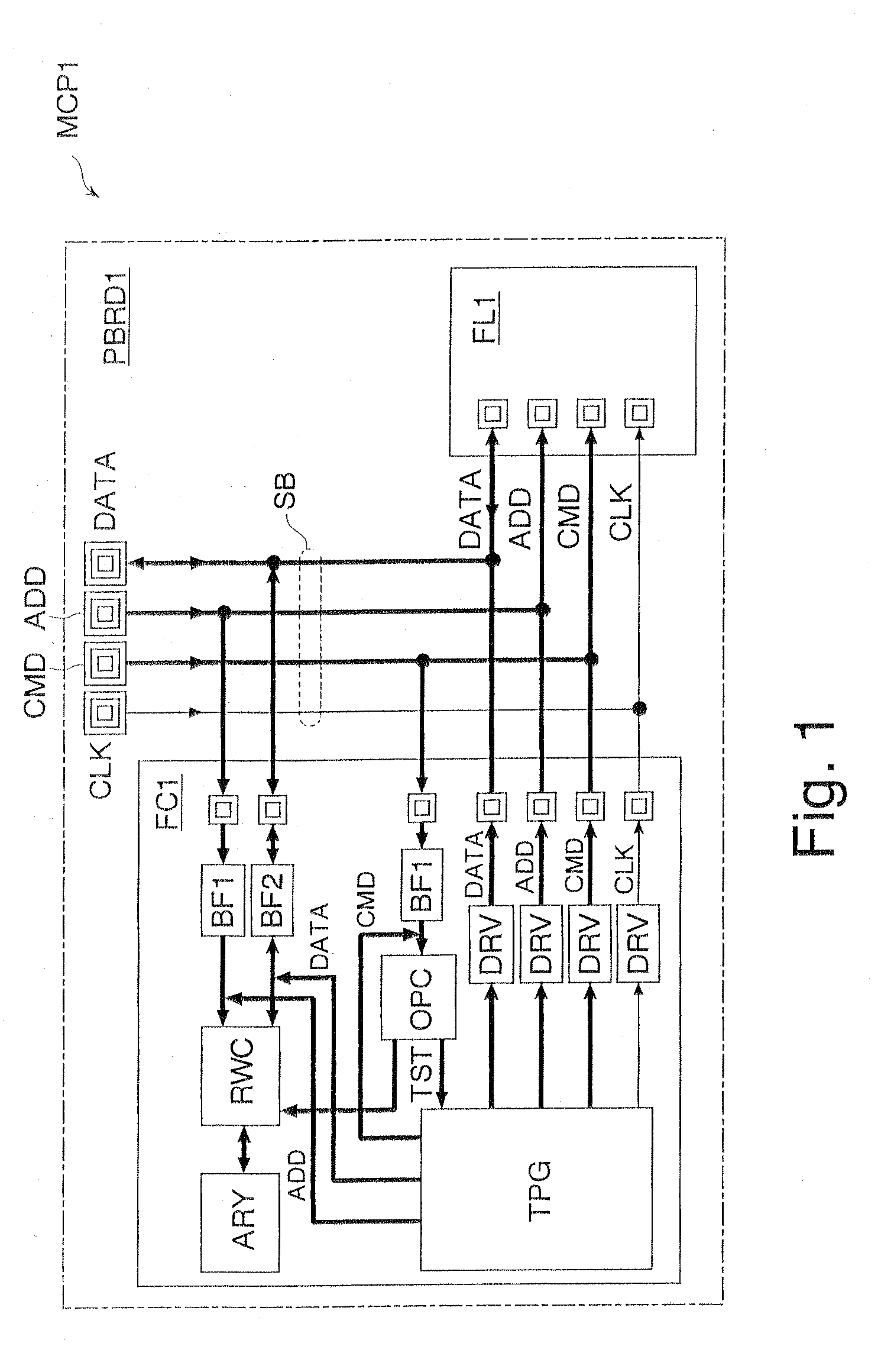Semiconductor memory, system, testing method for system