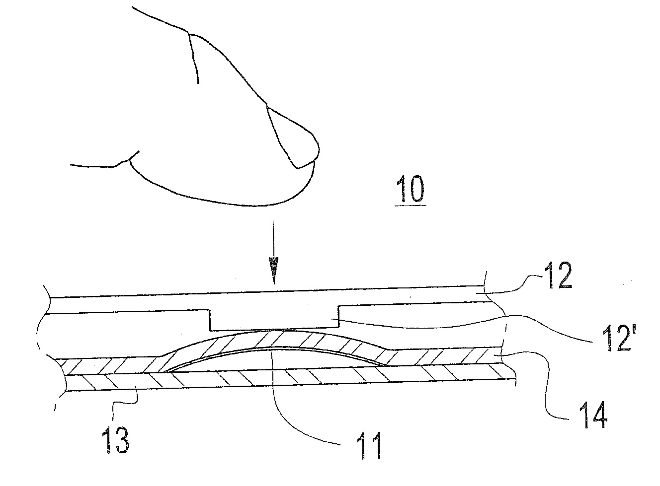 Input device and an electronic device comprising an input device