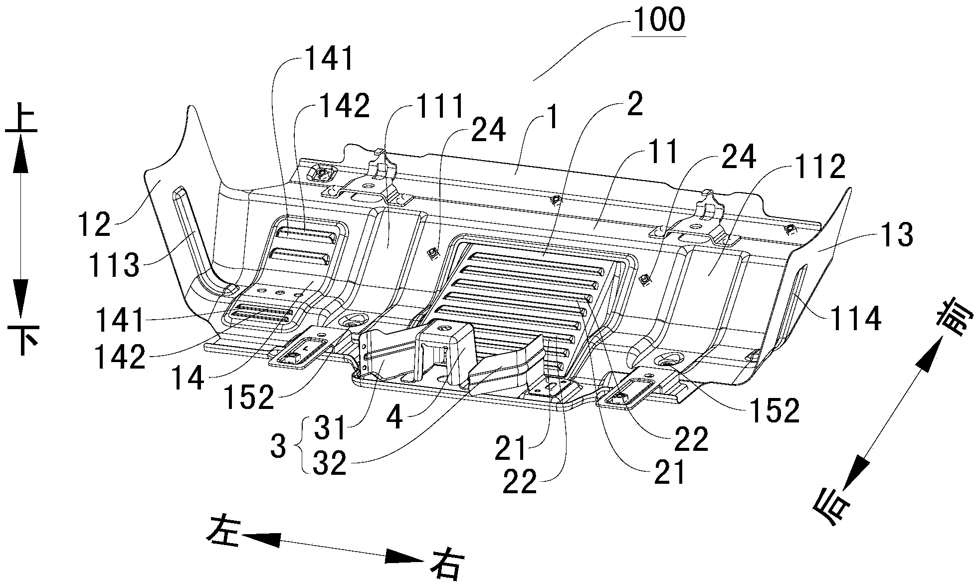 Engine splash guard assembly used for vehicle