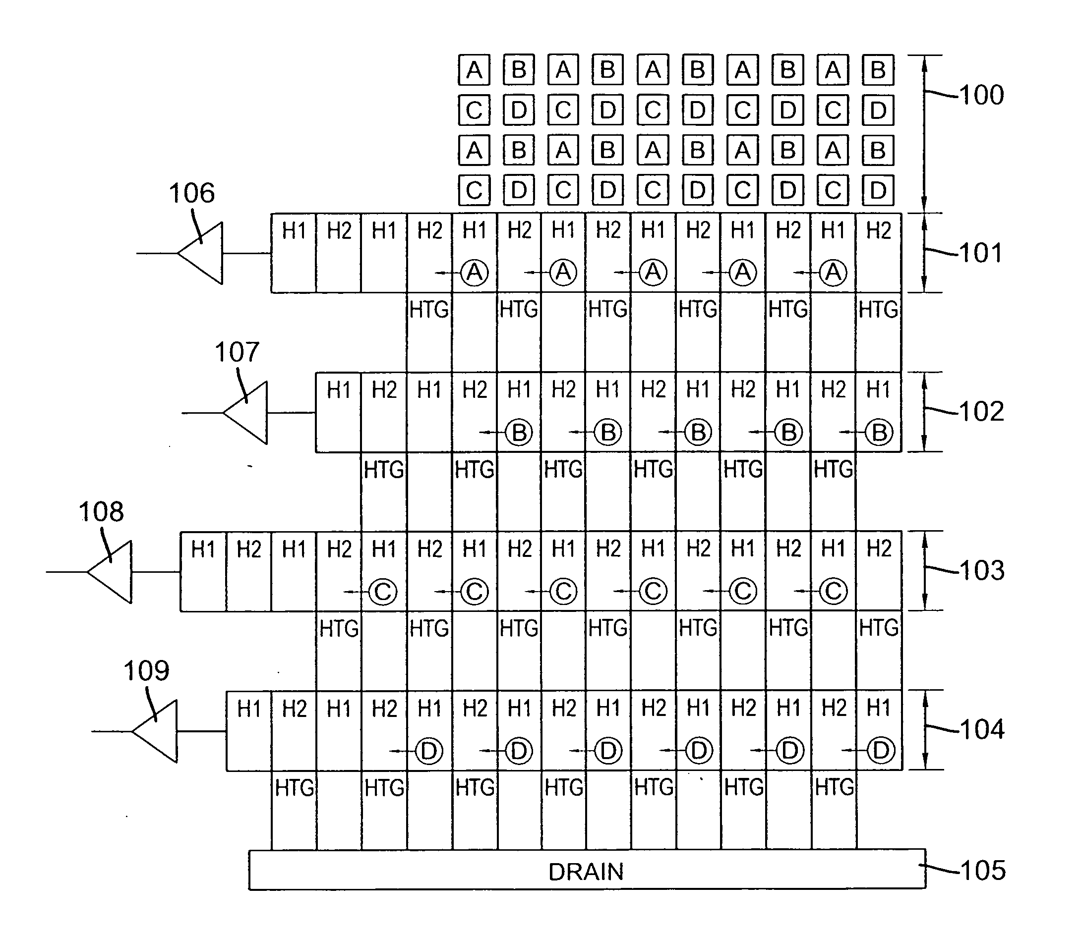Multiple output charge-coupled devices