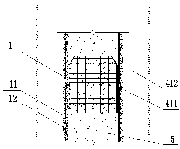 Reinforced concrete pipe for structure of rotatablely excavated pile shell